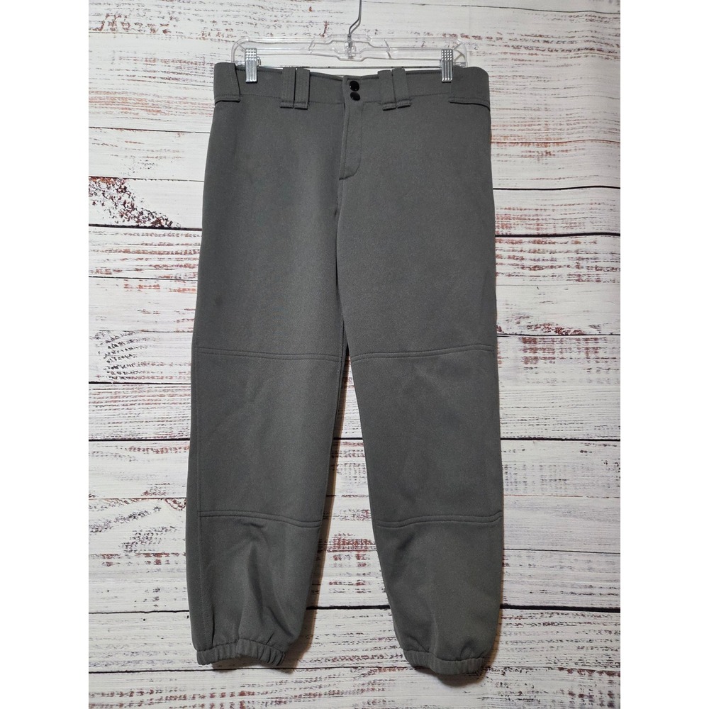 Mizuno Performance Womens Medium Gray Softball Pants Padded Knee Athletic 350143